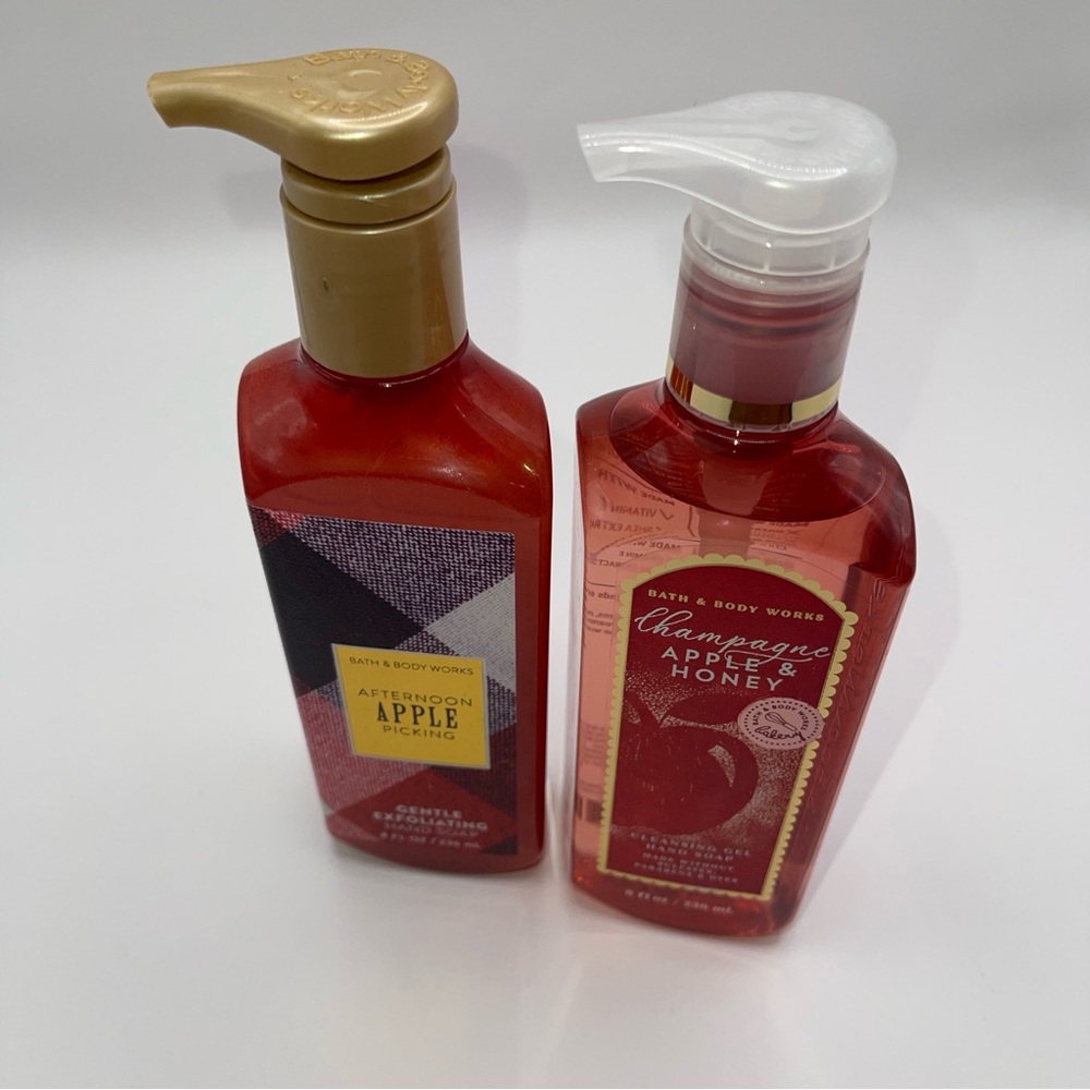 Bath & Body Works Afternoon Apple Picking Champagne Honey Gel Exfoliating Soap